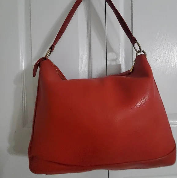 MCM AUTH. HOBO Rare(Germany) GENUINE LEATHER SHOULDER BAG